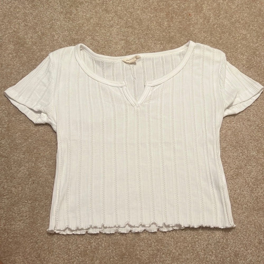 White Crop Top